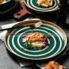 Retro Western Style Ceramic Dinner Plate Set - Creative Dining Table Essentials (8" and 10") Retro Western Style Ceramic Dinner Plate Set - Creative Dining Table Essentials (8" and 10")