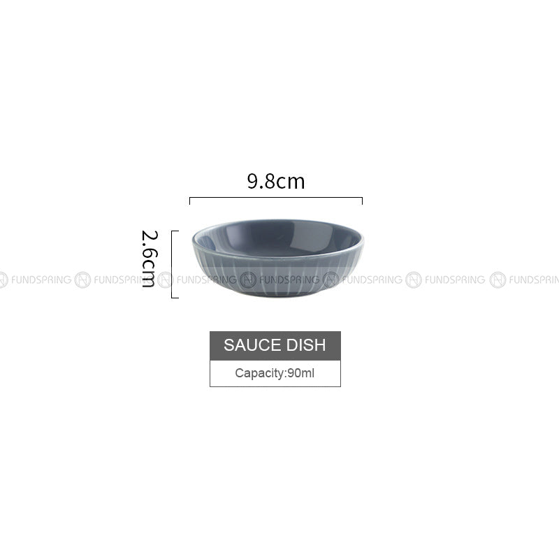 Nordic Tableware Vertical Stripes Dinnerware Ceramic Bowls Plates Nordic Tableware Vertical Stripes Dinnerware Ceramic Bowls Plates