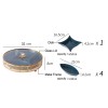 Multi-Compartment Tray for Snacks, Dried Fruits, Nuts, and Candy Storage