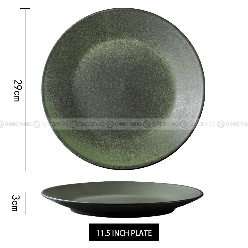 Ceramic Shallow Plate Dinner Plate Round Flat Plate Serving Plates Ceramic Shallow Plate Dinner Plate Round Flat Plate Serving Plates