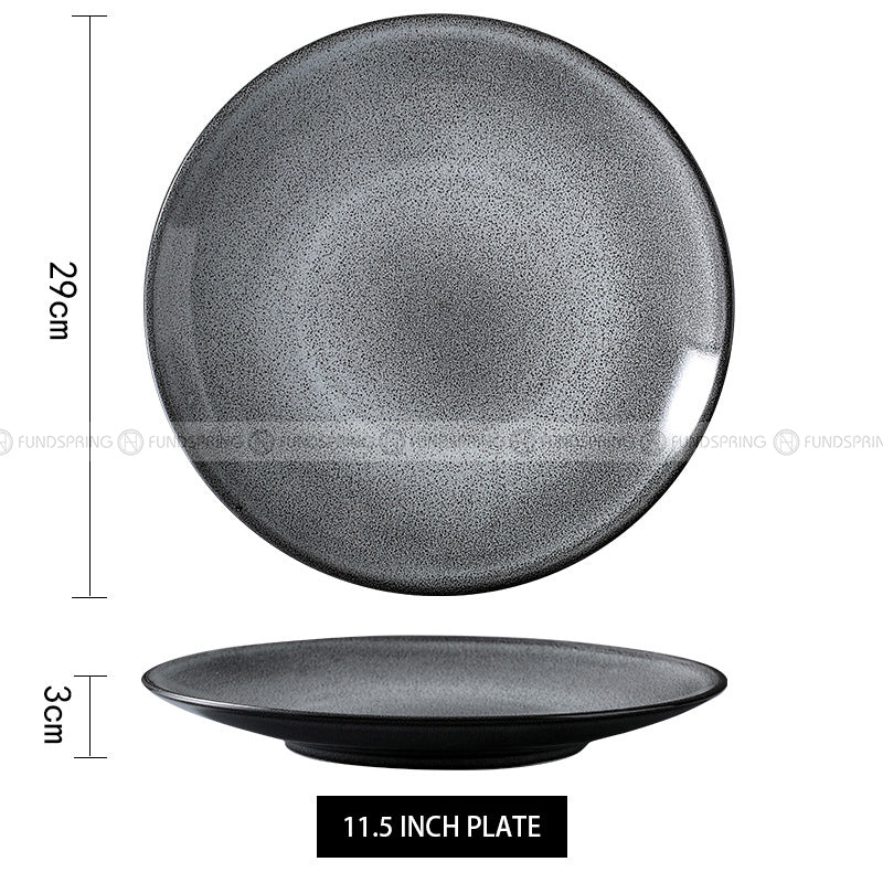 Ceramic Shallow Plate Dinner Plate Round Flat Plate Serving Plates Ceramic Shallow Plate Dinner Plate Round Flat Plate Serving Plates