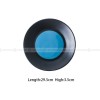 Creative Ceramic Plate Black with Blue Shallow Plate Round/Triangle Plate Platter