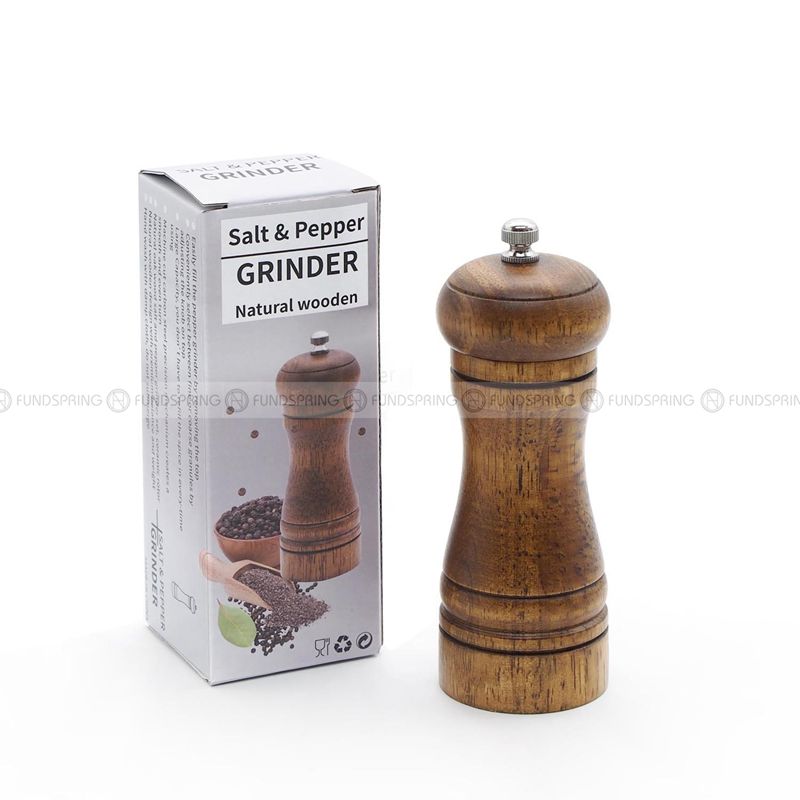Elegant WoodCraft Manual Salt and Pepper Grinder Set Elegant WoodCraft Manual Salt and Pepper Grinder Set