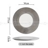 Designer Tableware Collection Weiss Series Sliver/White Dinner Plate Designer Tableware Collection Weiss Series Sliver/White Dinner Plate