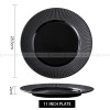 Nordic Simple Black Tableware Ceramic Shallow Plate Porcelain Plate Nordic Simple Black Tableware Ceramic Shallow Plate Porcelain Plate