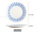 Dinner Plate Blue Line on White 