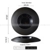 Designer Tableware Collection Weiss Series Ceramic Dish Black Plate Designer Tableware Collection Weiss Series Ceramic Dish Black Plate
