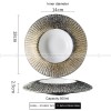 Carll Solar Series Dinnerware Collection Hotel Dishes Golden/White Dinner Plate Carll Solar Series Dinnerware Collection Hotel Dishes Golden/White Dinner Plate