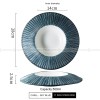 Carll Solar Series Dinnerware Collection Ceramic Blue/White Plate Carll Solar Series Dinnerware Collection Ceramic Blue/White Plate