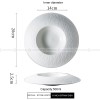 Mocaa Stone Series White Tableware Ceramic Dinnerware Shallow Plate