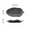 Japanese Ceramic Dinner Plate Leaf-shaped Glazed Kiln Change Plate Japanese Ceramic Dinner Plate Leaf-shaped Glazed Kiln Change Plate