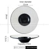 Mocaa Stone Series Black-white Dinnerware Ceramic Plate Shallow Plate Mocaa Stone Series Black-white Dinnerware Ceramic Plate Shallow Plate