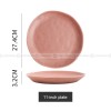 Matte Fusion Ceramic Dinner Plate Combination Tableware Set of 2 (8" and 11") Matte Fusion Ceramic Dinner Plate Combination Tableware Set of 2 (8" and 11")
