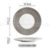 Designer Tableware Collection Weiss Series Sliver/White Dinner Plate Designer Tableware Collection Weiss Series Sliver/White Dinner Plate