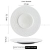 Mocaa Stone Series White Tableware Ceramic Dinnerware Shallow Plate