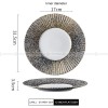 Carll Solar Series Dinnerware Collection Hotel Dishes Golden/White Dinner Plate Carll Solar Series Dinnerware Collection Hotel Dishes Golden/White Dinner Plate