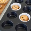Black Non-stick Baking Pan 12 Cups Muffin Mold Cake Baking Mold Black Non-stick Baking Pan 12 Cups Muffin Mold Cake Baking Mold