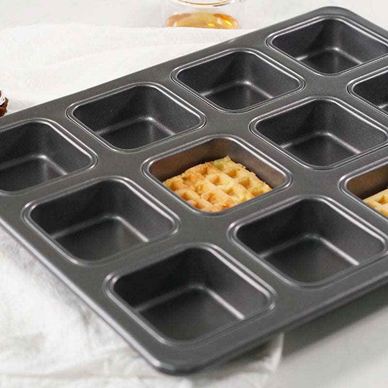 Square Delight 12-Cup Non-stick Cupcake and Brownie Baking Pan Square Delight 12-Cup Non-stick Cupcake and Brownie Baking Pan