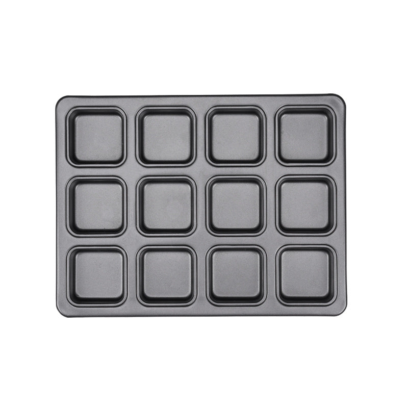 Square Delight 12-Cup Non-stick Cupcake and Brownie Baking Pan Square Delight 12-Cup Non-stick Cupcake and Brownie Baking Pan