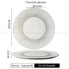 Mocaa Stone Series Phnom Penh Tableware Ceramic Dinnerware Flat Plate