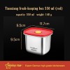 304 Stainless Steel Food Grade Fresh-keeping Box Storage Box Lunch Box 304 Stainless Steel Food Grade Fresh-keeping Box Storage Box Lunch Box