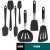 Set of 7 (Black)  + $33.00 