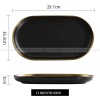 Simplicity Ceramic Tableware Black White With Gold Rim Plates Bowls Simplicity Ceramic Tableware Black White With Gold Rim Plates Bowls