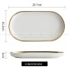 Simplicity Ceramic Tableware Black White With Gold Rim Plates Bowls Simplicity Ceramic Tableware Black White With Gold Rim Plates Bowls