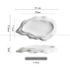 Ceramic White Plate Artistic Conception Tableware Oyster Platter Ceramic White Plate Artistic Conception Tableware Oyster Platter