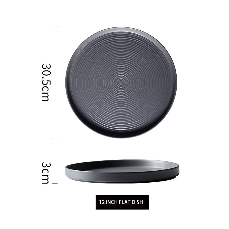 Minimalism Ceramic Tableware Dinnerware Dish Deep Plate Flat Plate Minimalism Ceramic Tableware Dinnerware Dish Deep Plate Flat Plate