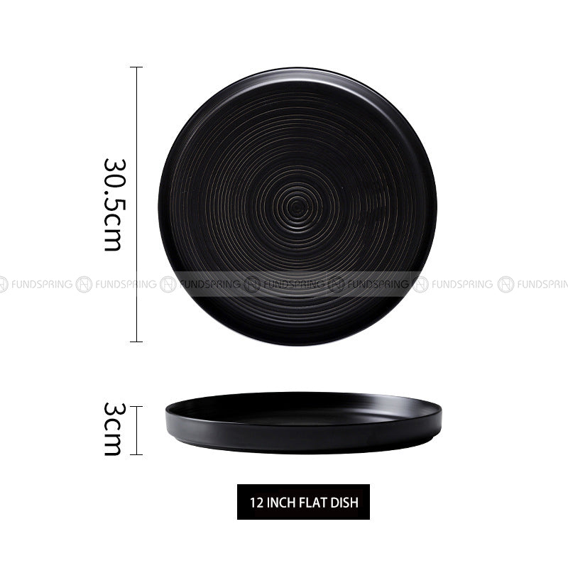 Minimalism Ceramic Tableware Dinnerware Dish Deep Plate Flat Plate Minimalism Ceramic Tableware Dinnerware Dish Deep Plate Flat Plate