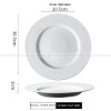 Mocaa Stone Series White Tableware Ceramic Dinnerware Shallow Plate