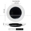 Mocaa Stone Series Black-white Dinnerware Ceramic Plate Shallow Plate Mocaa Stone Series Black-white Dinnerware Ceramic Plate Shallow Plate