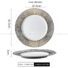 Carll Solar Series Dinnerware Collection Hotel Dishes Golden/White Dinner Plate Carll Solar Series Dinnerware Collection Hotel Dishes Golden/White Dinner Plate