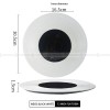 Weiss Dinnerware Collection Designer White/Black Dinner Plate Weiss Dinnerware Collection Designer White/Black Dinner Plate