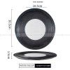 Nordic Dinnerware Weiss Series Ceramic Navy/Black/White Dinner Plate Nordic Dinnerware Weiss Series Ceramic Navy/Black/White Dinner Plate