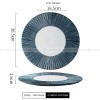 Carll Solar Series Dinnerware Collection Ceramic Blue/White Plate Carll Solar Series Dinnerware Collection Ceramic Blue/White Plate