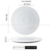 Mocaa Stone Series White Tableware Ceramic Dinnerware Shallow Plate