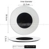 Mocaa Stone Series Black-white Dinnerware Ceramic Plate Shallow Plate Mocaa Stone Series Black-white Dinnerware Ceramic Plate Shallow Plate