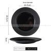 Designer Tableware Collection Weiss Series Ceramic Dish Black Plate Designer Tableware Collection Weiss Series Ceramic Dish Black Plate