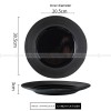 Designer Tableware Collection Weiss Series Ceramic Dish Black Plate