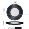 Carll Solar Series Designer Dinnerware Ceramic Navy Stylish Dish Carll Solar Series Designer Dinnerware Ceramic Navy Stylish Dish