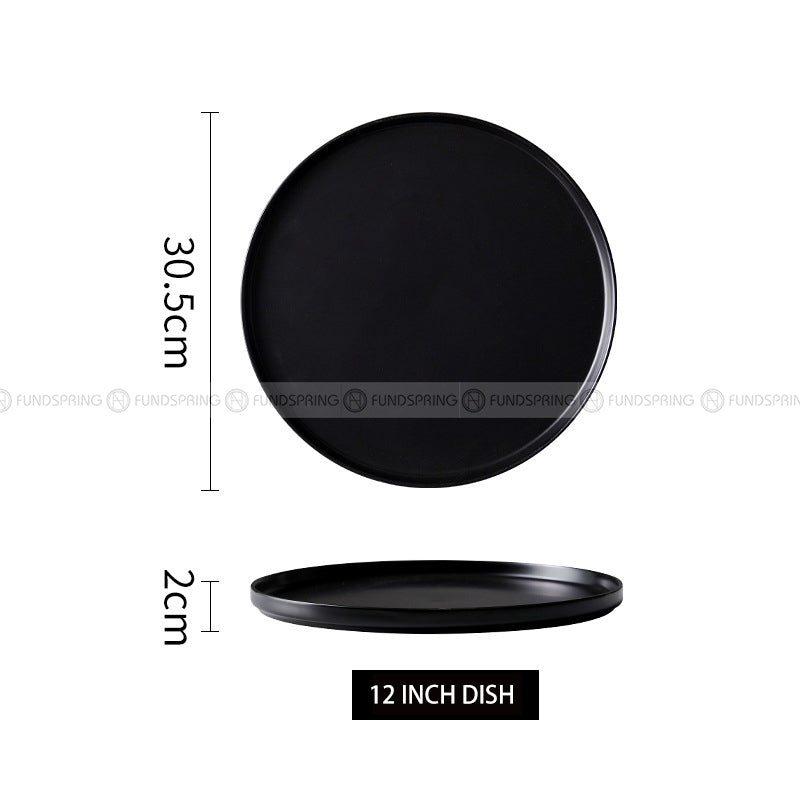 Minimalism Ceramic Tableware Dinnerware Dish Deep Plate Flat Plate Minimalism Ceramic Tableware Dinnerware Dish Deep Plate Flat Plate