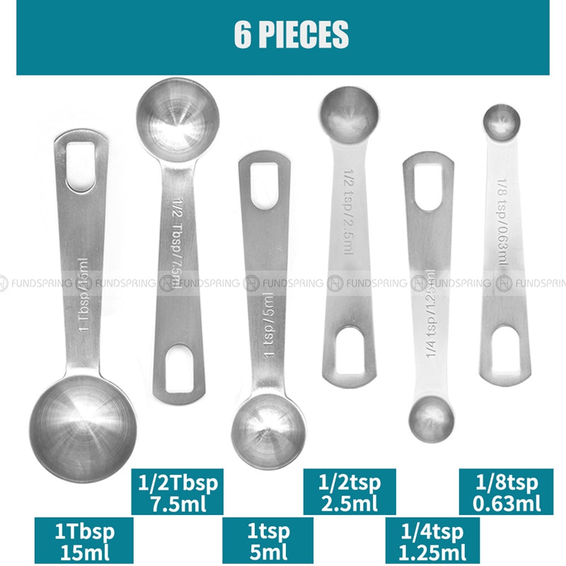 Stainless Steel Baking Scale Measuring Spoon Set Calipers Stir Bar Stainless Steel Baking Scale Measuring Spoon Set Calipers Stir Bar