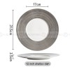 Designer Tableware Collection Weiss Series Sliver/White Dinner Plate Designer Tableware Collection Weiss Series Sliver/White Dinner Plate