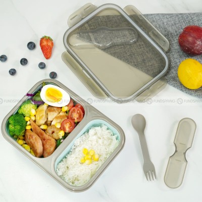 Silicone Compartments Lunch Box Foldable Portable Crisper Sealed Box Silicone Compartments Lunch Box Foldable Portable Crisper Sealed Box