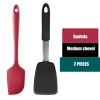 Versatile Silicone Kitchen Utensil Set: Scraper, Spatula, Tong, and Slotted Turner
