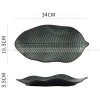 Japanese Ceramic Dinner Plate Leaf-shaped Glazed Kiln Change Plate Japanese Ceramic Dinner Plate Leaf-shaped Glazed Kiln Change Plate