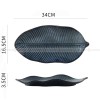 Japanese Ceramic Dinner Plate Leaf-shaped Glazed Kiln Change Plate Japanese Ceramic Dinner Plate Leaf-shaped Glazed Kiln Change Plate