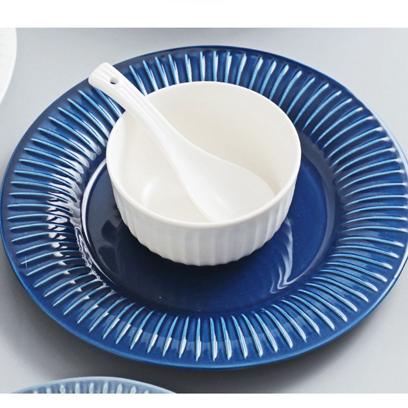 Nordic Tableware Vertical Stripes Dinnerware Ceramic Bowls Plates Nordic Tableware Vertical Stripes Dinnerware Ceramic Bowls Plates